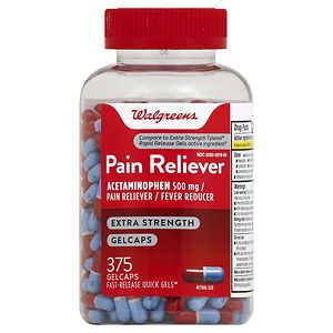 UPC 311917154282 product image for Walgreens Pain Reliever Extra Strength Gelcaps, 375 ea | upcitemdb.com