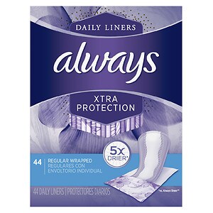 UPC 037000888765 product image for Always Dailies Xtra Protection Regular Liners Wrapped, 44 ea | upcitemdb.com