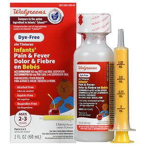 UPC 311917165387 product image for Walgreens Infant Pain/Fever Reducer, Dye Free, Cherry, 2 fl oz | upcitemdb.com