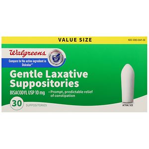 UPC 311917162638 product image for Walgreens Gentle Laxative Suppositories, 30 ea | upcitemdb.com