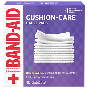 Band-Aid First Aid Gauze Pads, Medium , 10 ea