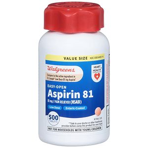 UPC 311917168890 product image for Walgreens Low Dose 81mg Aspirin Safety Coated Tablets, 500 ea | upcitemdb.com