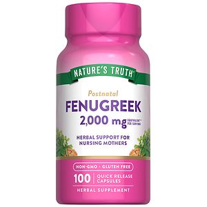 Nature's Truth Fenugreek 610mg- 100 ea