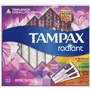 UPC 073010710948 product image for Tampax Tampons Radiant Multi Pack, 32 ea | upcitemdb.com