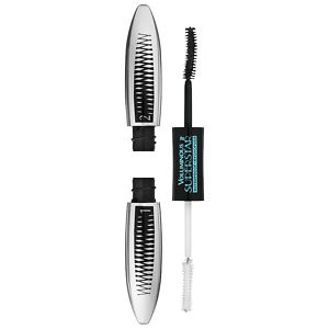 L'Oreal Paris Voluminous Superstar Mascara Waterproof, Blackest Black 624- .4 oz
