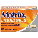 Motrin IB Pain Reliever / Fever Reducer Liquid Gels- 120 ea