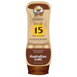 UPC 054402700662 product image for Australian Gold Sunscreen Lotion with Kona Bronzer, SPF 15, Tropical, 8 oz | upcitemdb.com