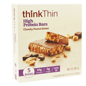 UPC 753656709512 product image for thinkThin High Protein Bars, Chunky Peanut Butter, 5 pk, 2.1 oz | upcitemdb.com