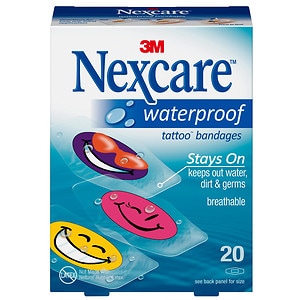 UPC 051131669901 product image for Nexcare Waterproof Tattoo Bandages, 20 ea | upcitemdb.com