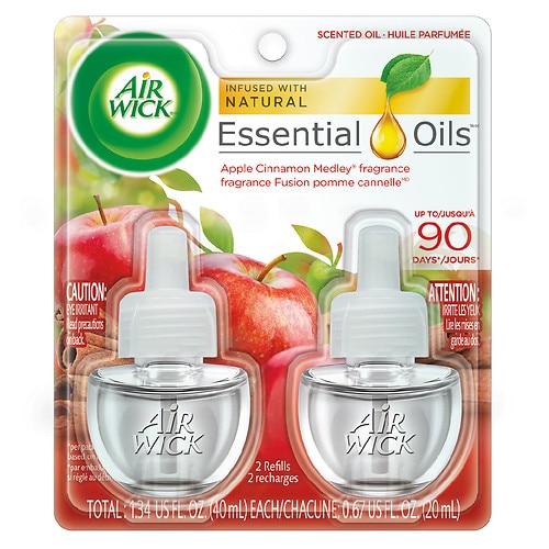 Buy Air Wick Scented Oil Twin Refill, Apple & Shimmering Spice & More 