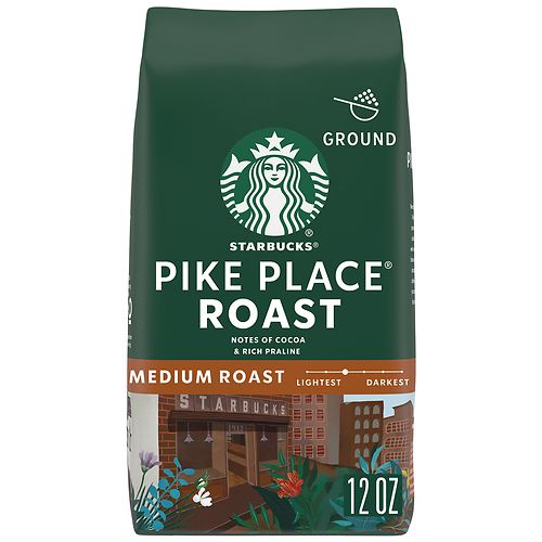 Buy Starbucks Coffee Pike Place Medium Roast, Ground & More 