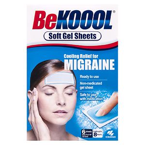 Be Koool Migraine Soft Gel Sheets- 6 ea