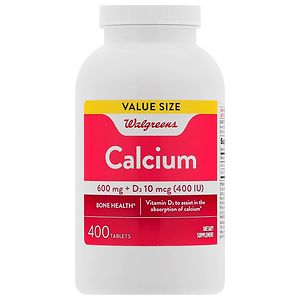 Walgreens Calcium 600 mg + D3, Tablets | drugstore.com