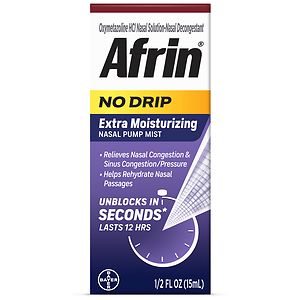 Afrin No Drip 12 Hour Pump Mist, Extra Moisturizing | drugstore.com